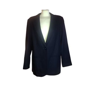 Sag Harbor wool blazer, Navy, size 12, New